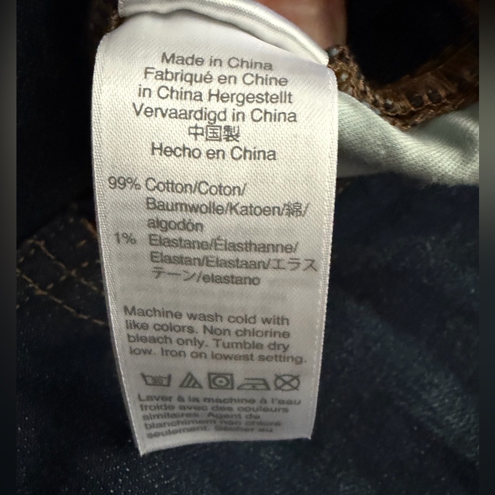 J Crew Jeans Womens 27 Dark Blue 10" Vintage Straight 27x28 - Picture 9 of 10